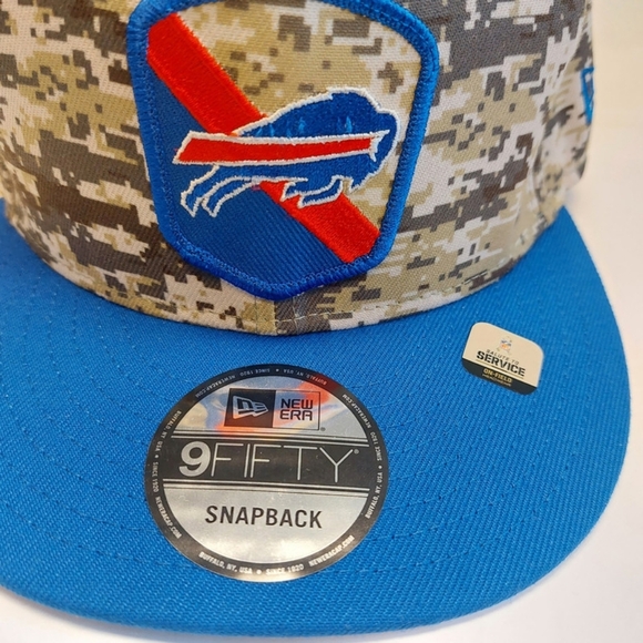 9FIFTY New Era Buffalo Bills Snapback Hat Cap Salute To Service Camo - Picture 2 of 6